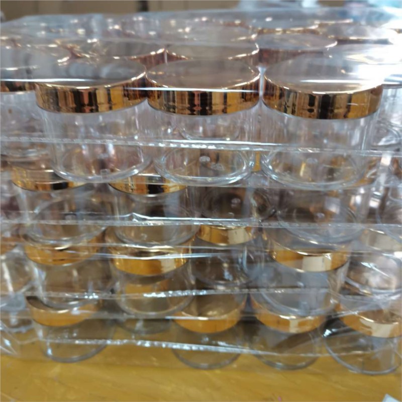 Acrylic Powder Clear - 20/50/100 個ゴールド蓋クリア空詰め替えボトル 10/30/60 ミリリットル化粧旅行容器化粧品瓶アクリルパウダーグリッター