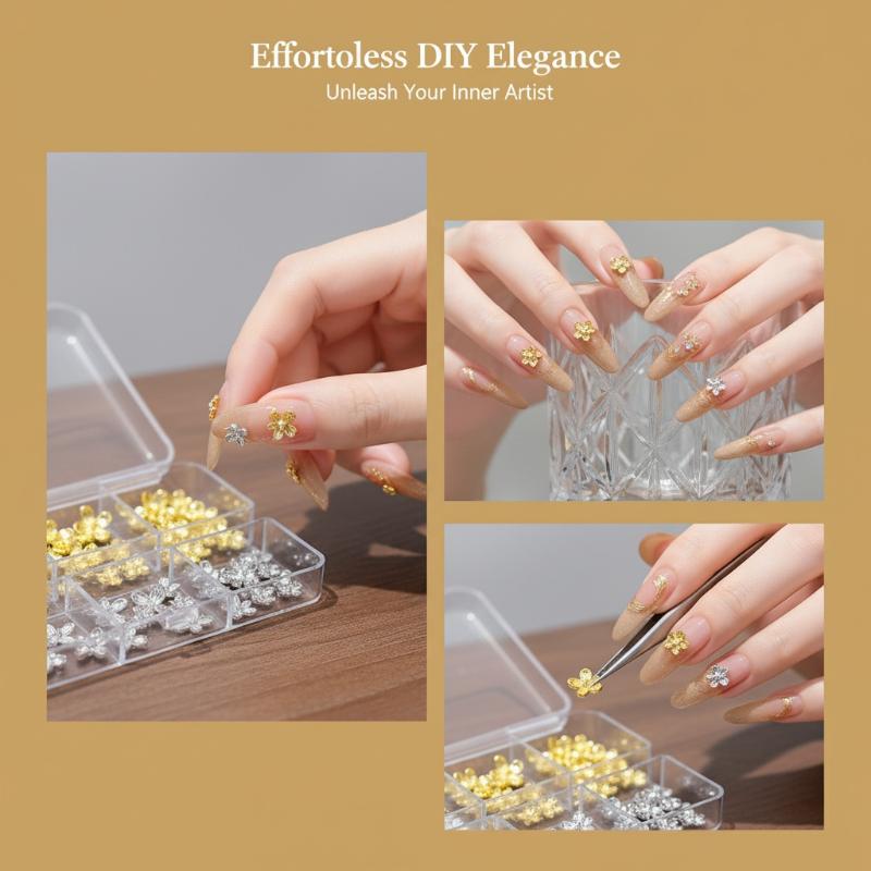 Nail Art Lilac - 20/30個入り 3D合金ネイルアート ライラックフラワーチャーム デコレーション サロン用 DIYネイルチップ