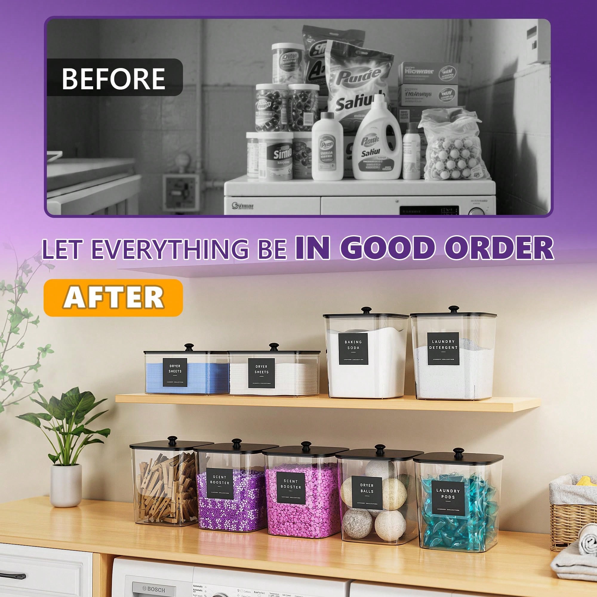 ランドリーポッド収納容器 モダンファームハウス クリアランド - Acrylic Powder Clear のレビューと価格