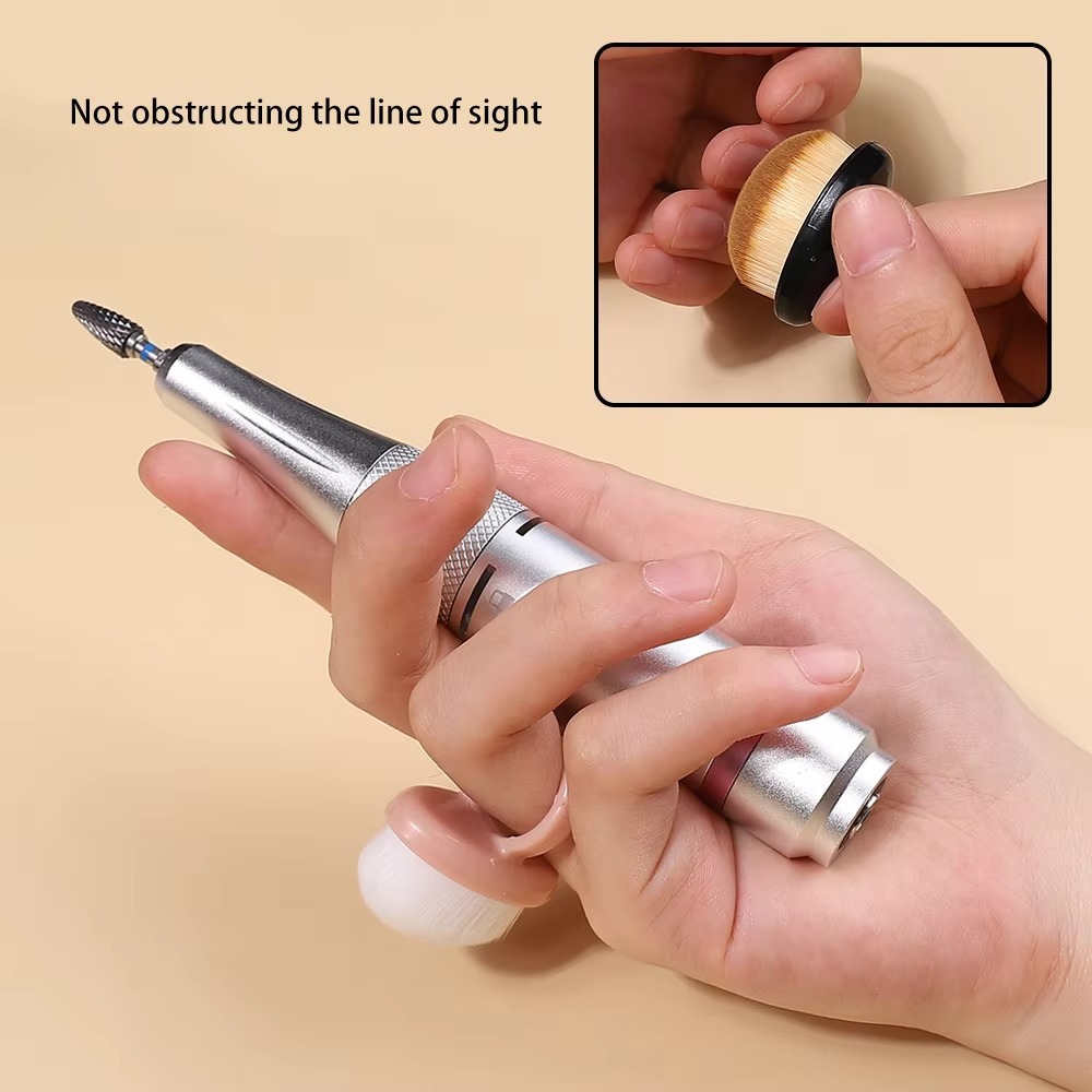 調整可能な楕円形ネイルアートダストブラシ ジェルダストクリー - Nail Art For Men のレビューと価格