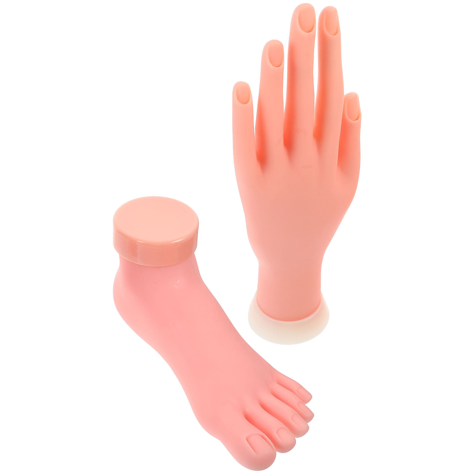 2 個のマニキュアトレーニングフェイクハンドフットネイルアー - Nail Art Fake のレビューと価格