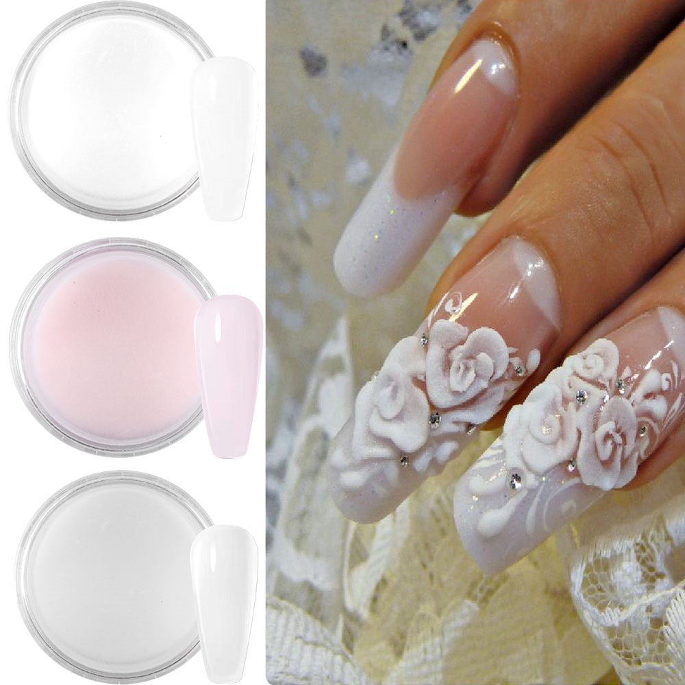 プロのアクリルポリマーパウダー,マニキュアエクステ,3Dネイ - Acrylic Powder Clear のレビューと価格