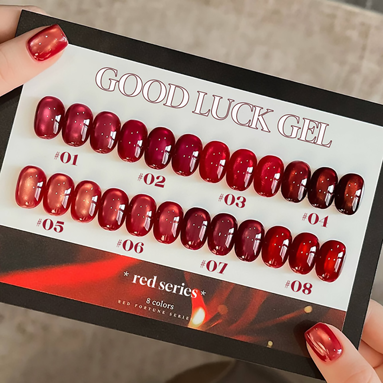 1個入り TC 新年幸運赤猫目ジェルネイルポリッシュ 202 - Nail Art Red Wine Cat Eye のレビューと価格