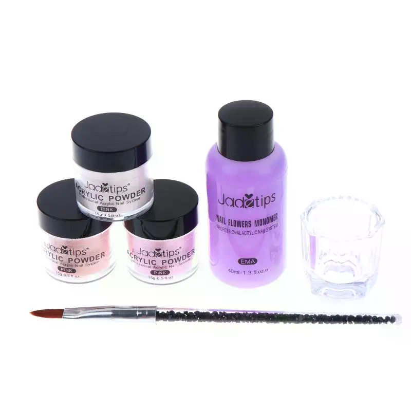アクリルネイルパウダーシステム クリアホワイトピンクグリッタ - Acrylic Powder Clear のレビューと価格