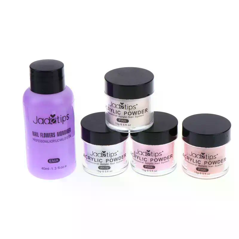 アクリルネイルパウダーシステム クリアホワイトピンクグリッタ - Acrylic Powder Clear のレビューと価格