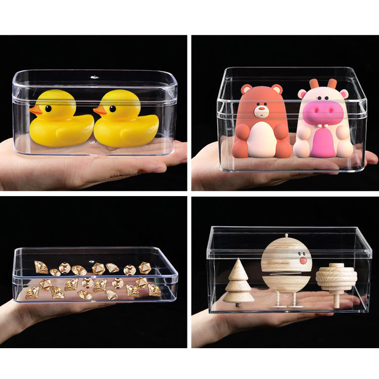 ふた付きの透明なアクリルボックス,長方形のディスプレイボック - Acrylic Powder Clear のレビューと価格