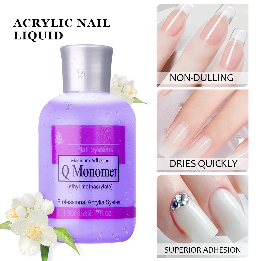 150/120/40ml EMAネイルアクリルリキッドモノマ - Acrylic Powder Clear のレビューと価格