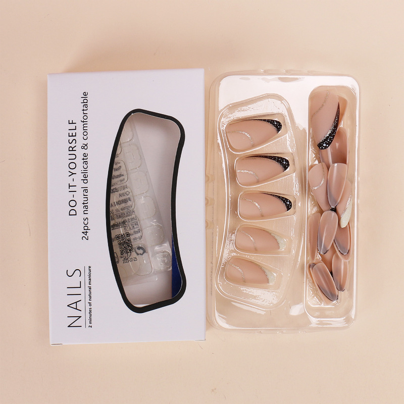 24 個フレンチスタイルウェアラブルネイルフェイクネイルアプ - Nail Art Fake のレビューと価格