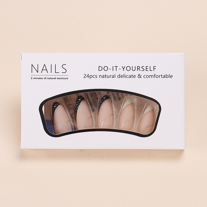 24 個フレンチスタイルウェアラブルネイルフェイクネイルアプ - Nail Art Fake のレビューと価格
