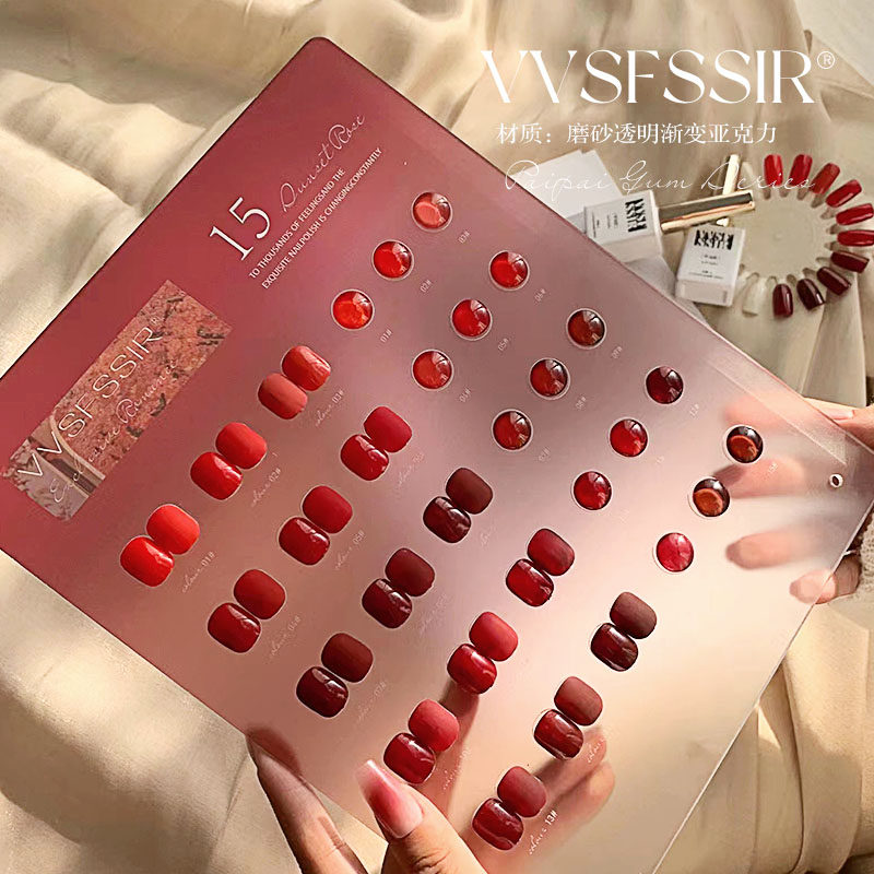 VVSFSSIRネイル15色レッドジェルネイルポリッシュセッ - Nail Art Red Cherry のレビューと価格