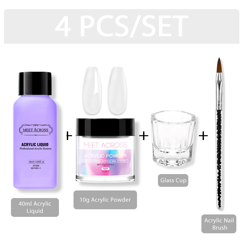 ミートアクロスアクリルパウダークリスタルフラワー彫刻ネイルア - Acrylic Powder Clear のレビューと価格